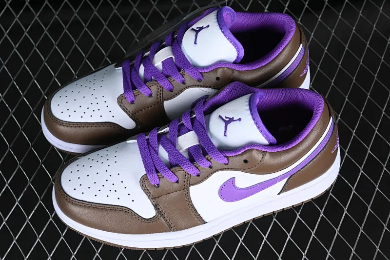 All categories Air Jordan Jordan series basketball shoes Air Jordan 1 Low Z version Air Jordan 1 Low "Palomino" AJ1 Joe 1 Mocha Purple Low-top cultural basketball shoes 553560-215